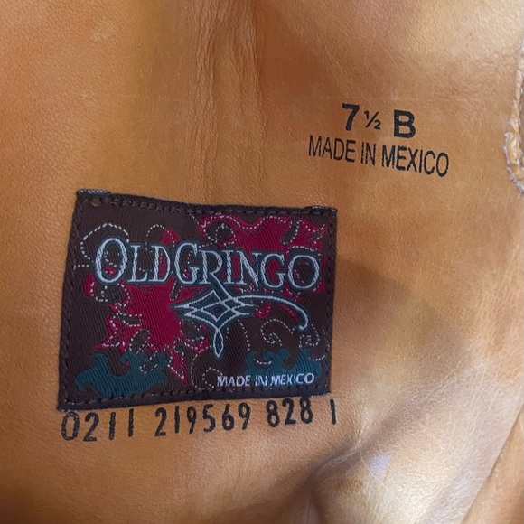 Old Gringo Brown and Blue Embroidered Boots - Picture 9 of 9